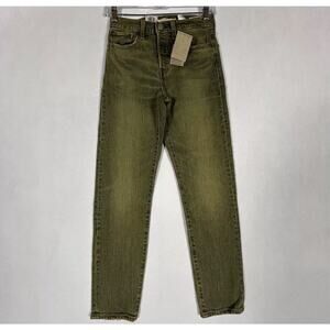 Levi's NEW Wedgie Icon Jeans Womens 24 Irregular Straight Button Fly Denim NWT